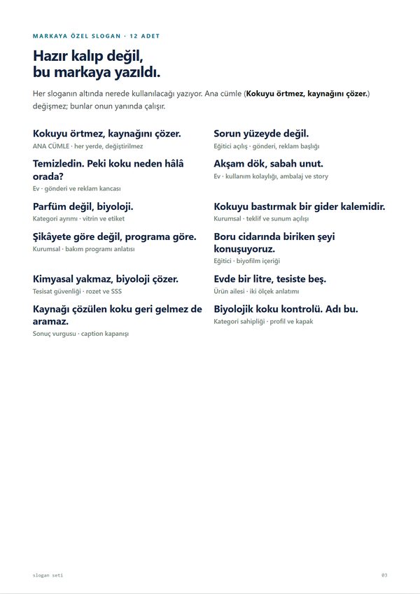 12 slogan sayfası