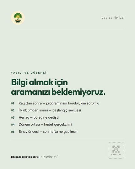 Veli iletişimi gönderisi